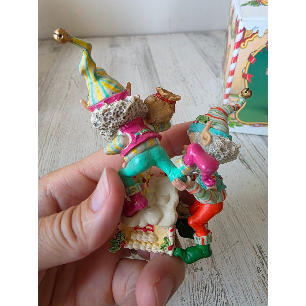 Vintage enesco sandi ziminicki Frosty Mason gingerbread elf North Pole village - Picture 6 of 9